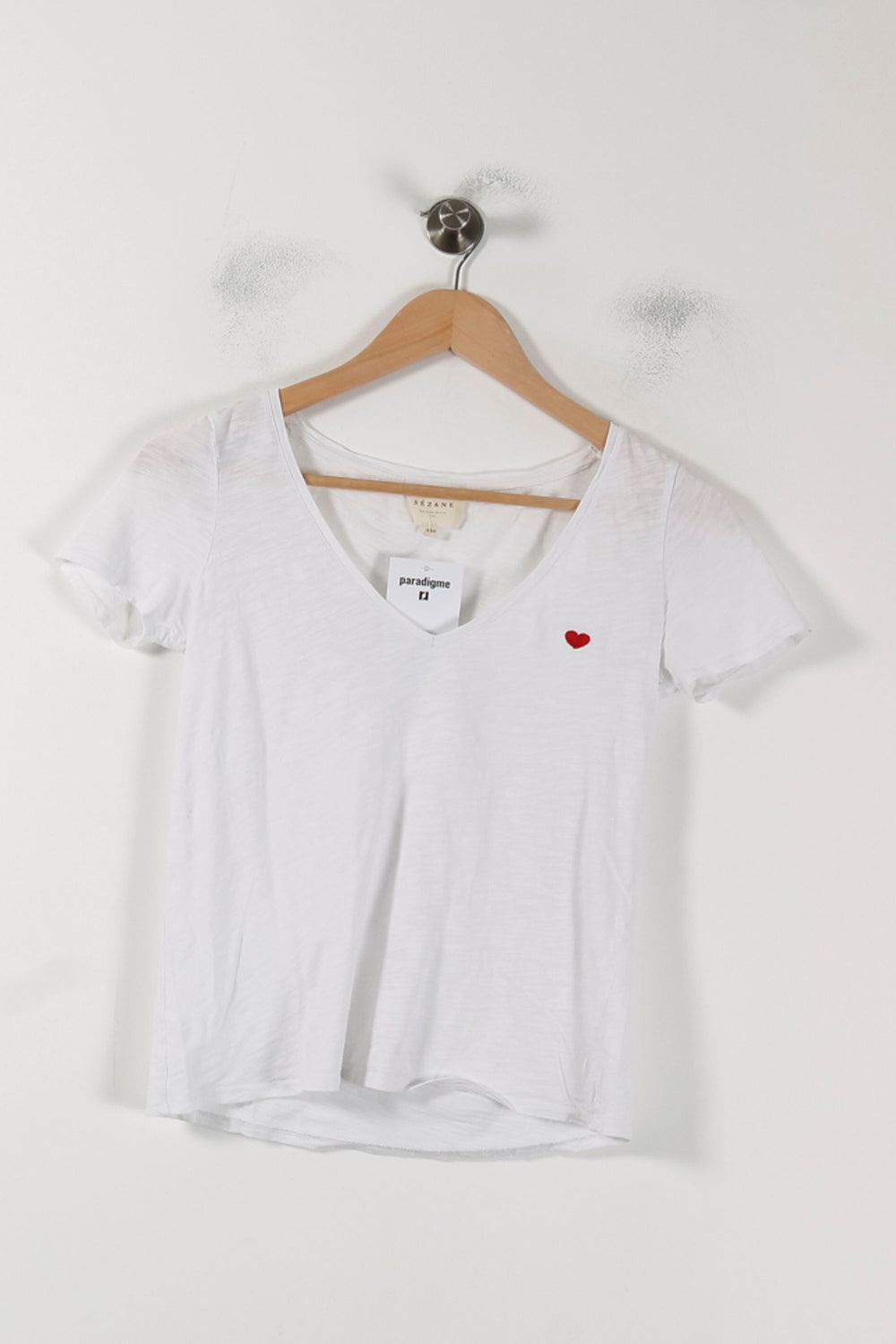 Tee-shirt Blanc - Taille XXS/32 de la marque Sézane | PARAD88698 - Vendu par Paradigme - Image 2