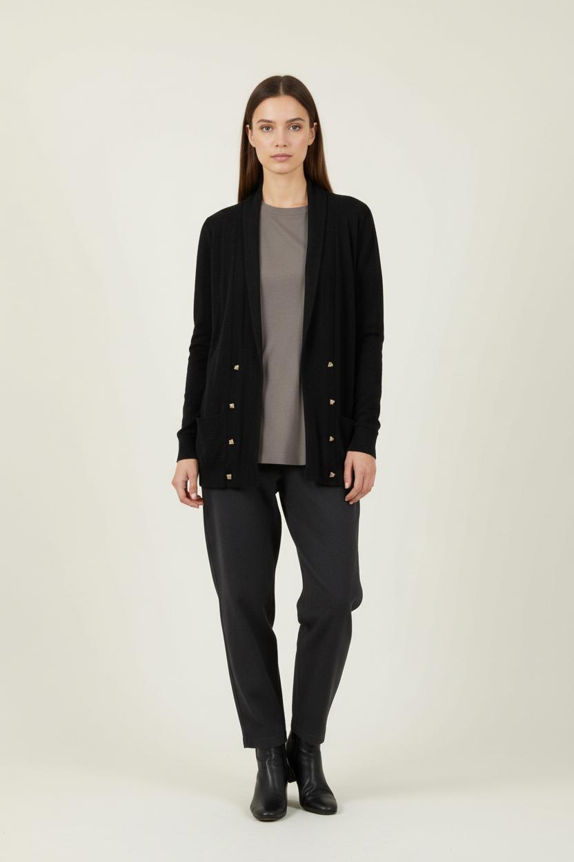 Cardigan Noir - Taille S/36 de la marque Claudie Pierlot | PARAD88725 - Vendu par Paradigme - Image 1