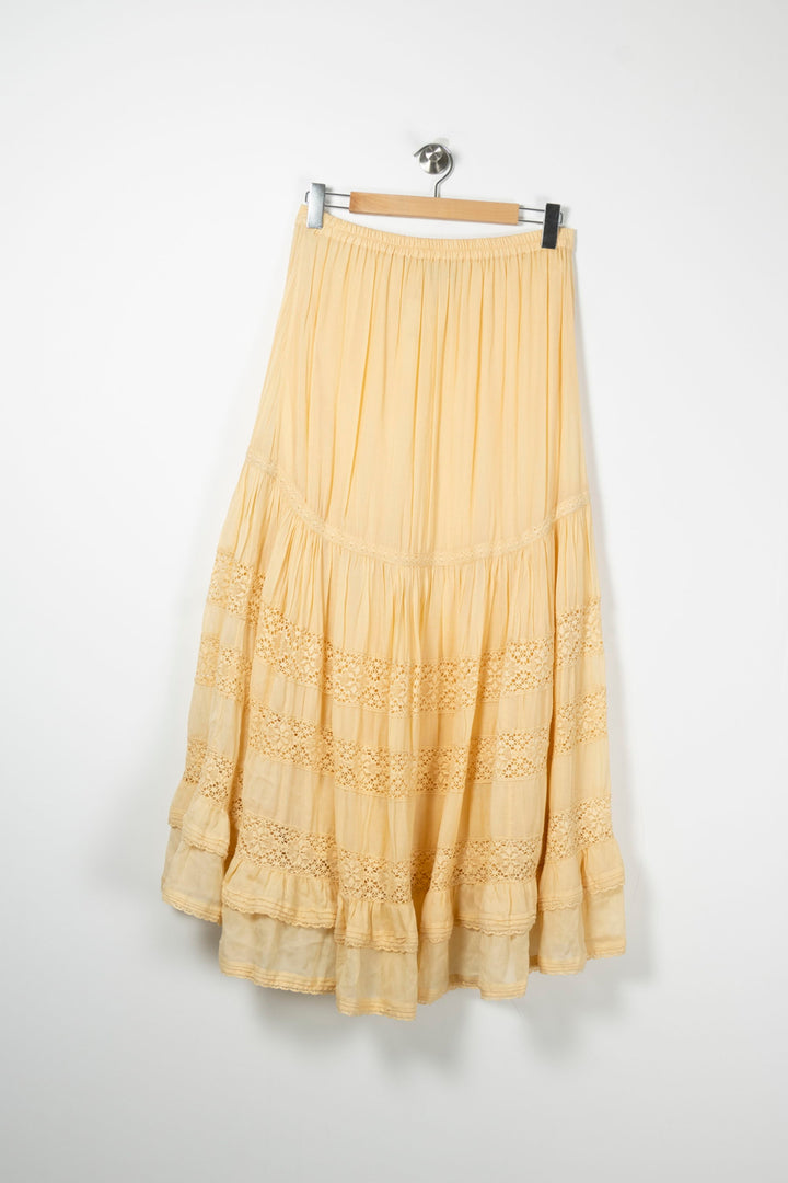 Jupe Longue Jaune - Taille XL/42 de la marque Mes Demoiselles Paris | PARAD88733 - Vendu par Paradigme - Image 4