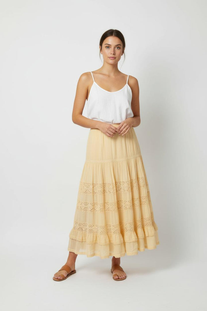 Jupe Longue Jaune - Taille XL/42 de la marque Mes Demoiselles Paris | PARAD88733 - Vendu par Paradigme - Image 1