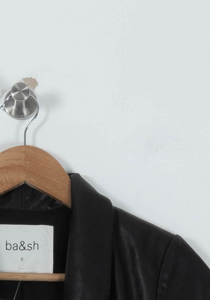 Blouson Noir - Taille XS/34 de la marque ba&sh | PARAD88737 - Vendu par Paradigme - Image 3