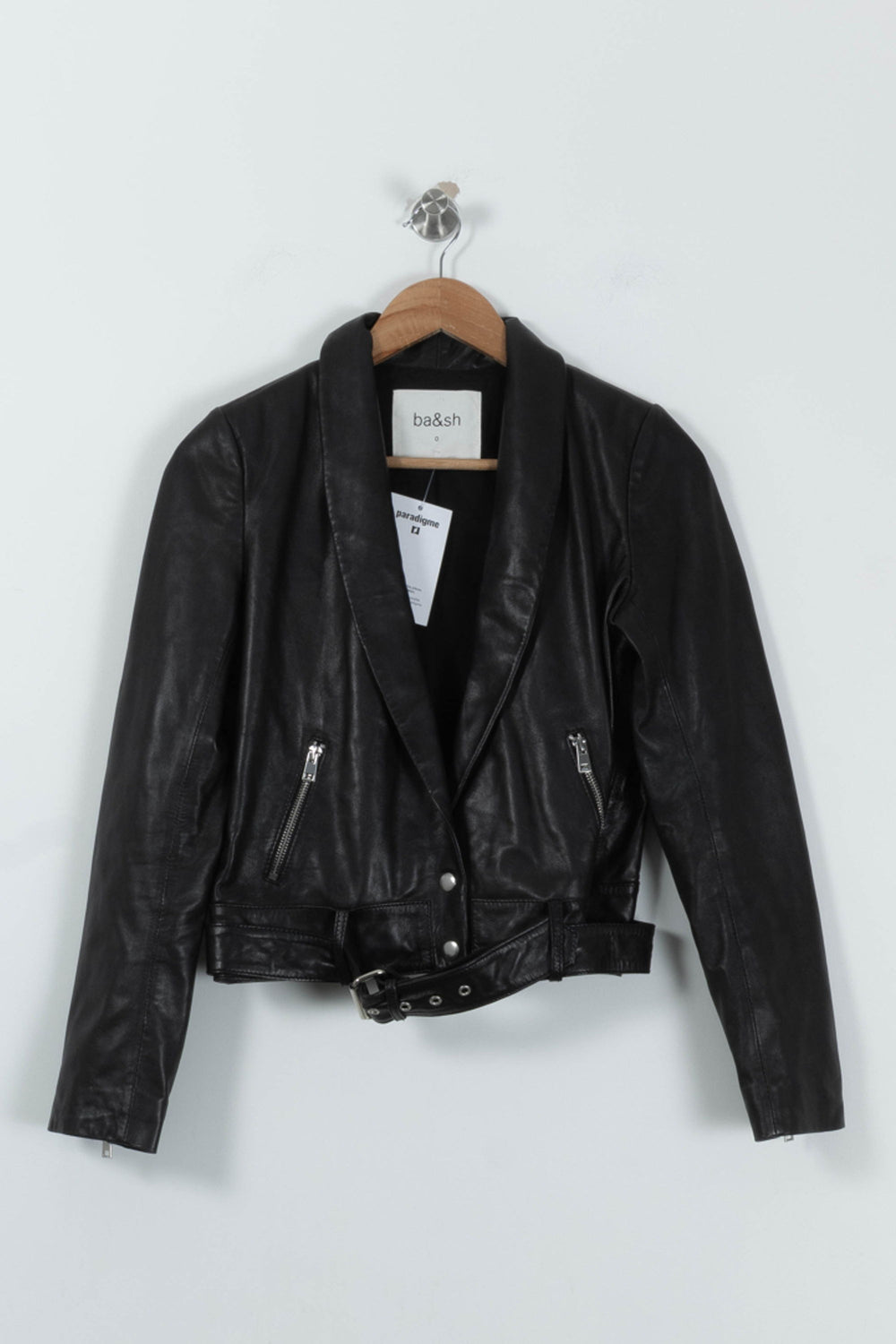Blouson Noir - Taille XS/34 de la marque ba&sh | PARAD88737 - Vendu par Paradigme - Image 2