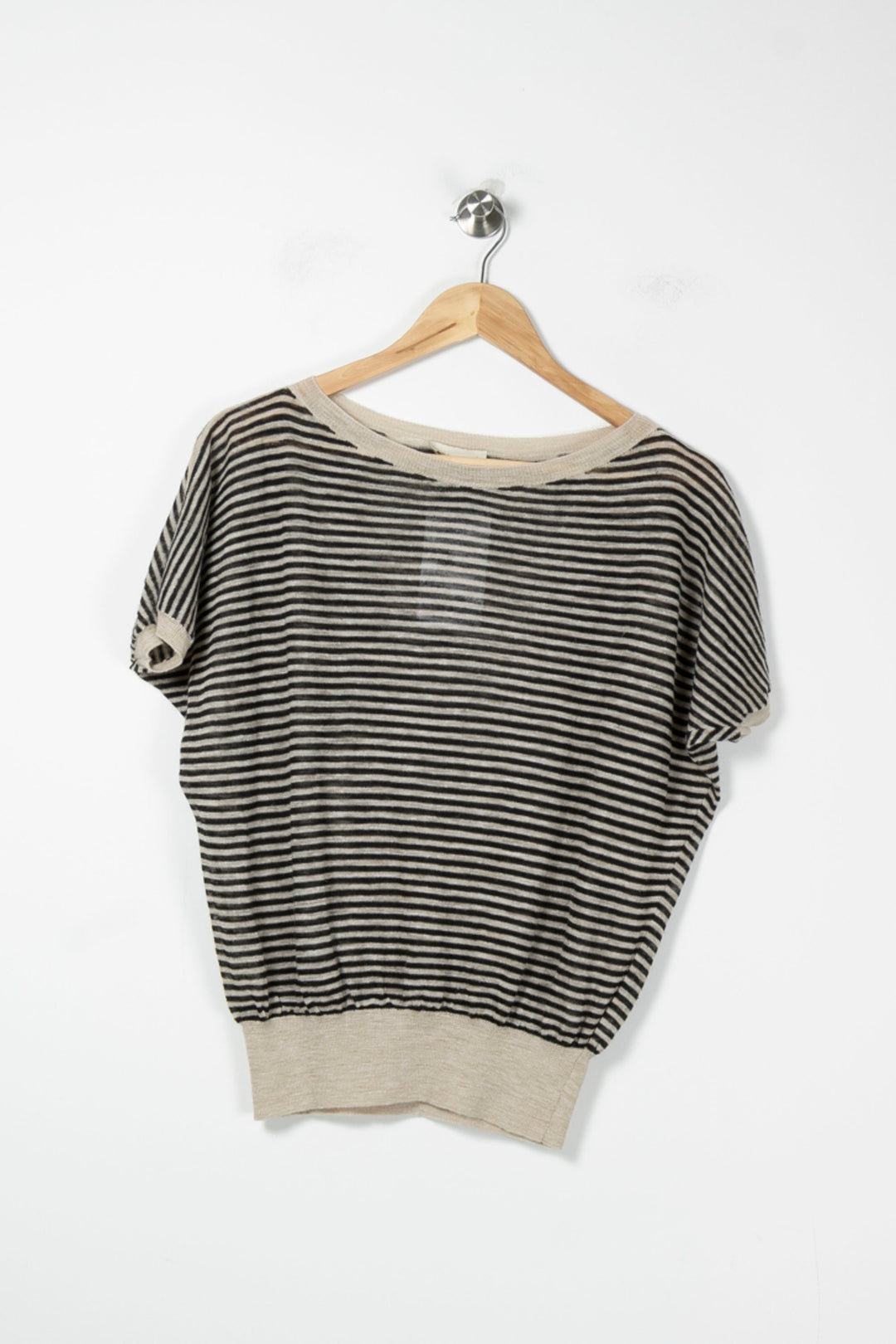 Tee-shirt Rayé Beige et Noir - Taille S/36 de la marque Momoni | PARAD88742 - Vendu par Paradigme - Image 2