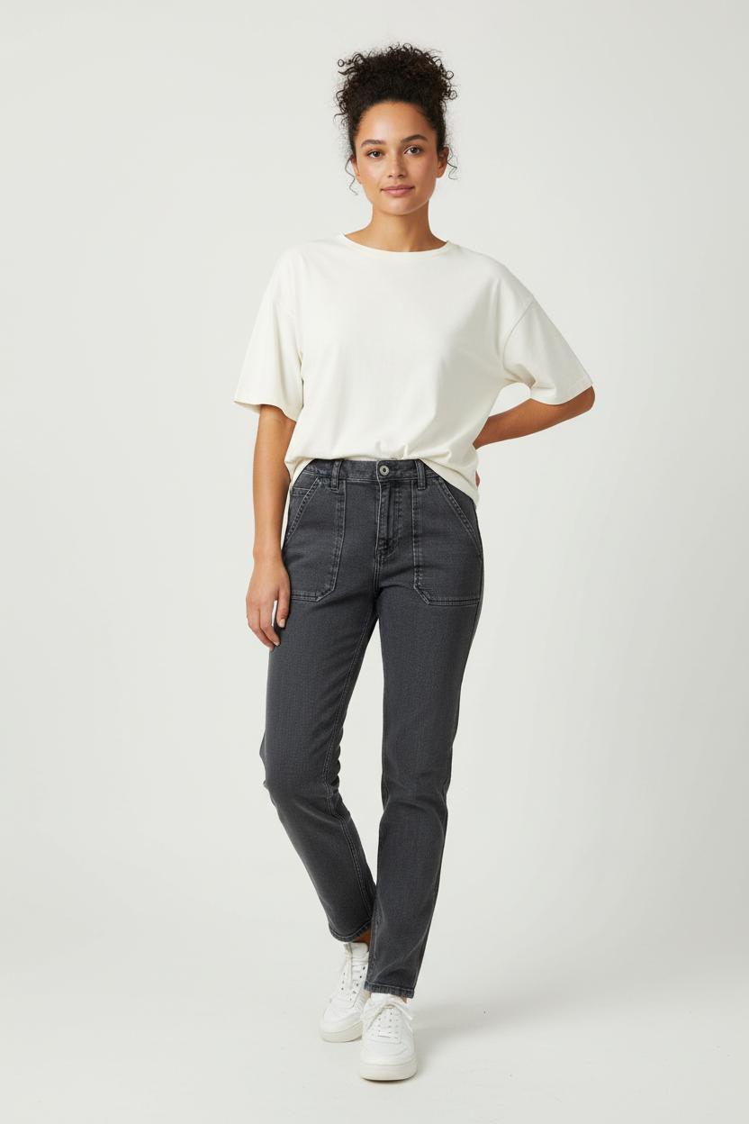 Jean Gris - Taille S/36 de la marque ba&sh | PARAD88744 - Vendu par Paradigme - Image 1