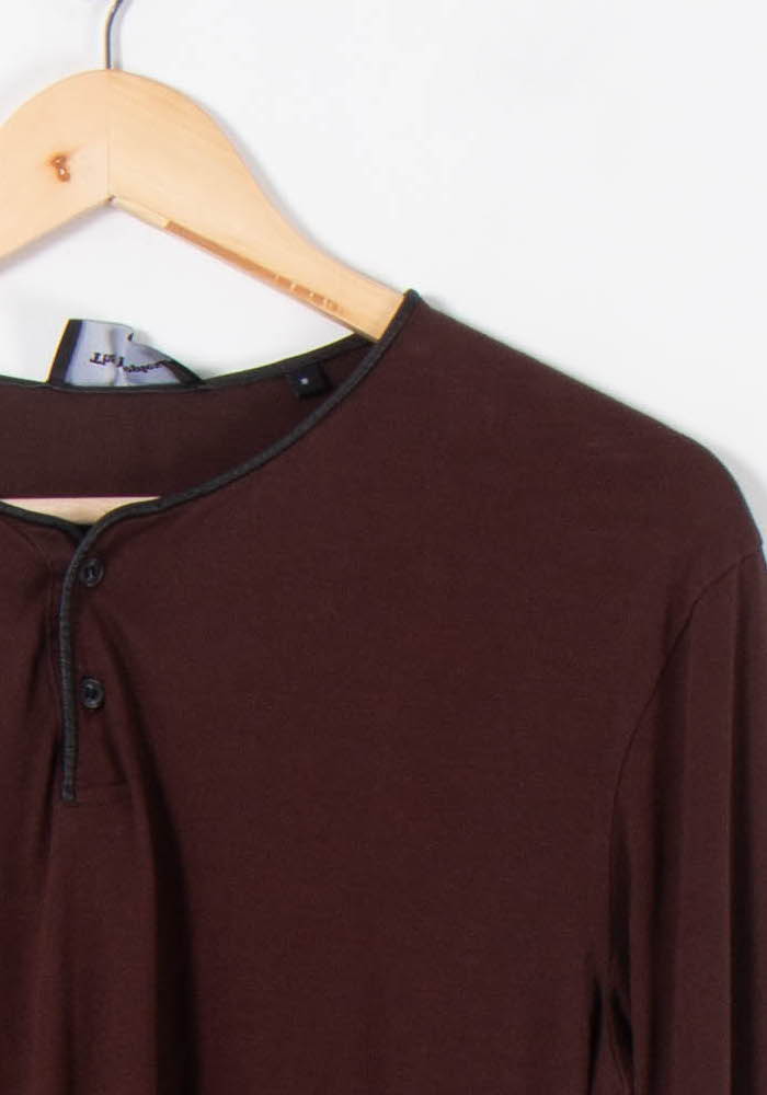 Henley Marron - Taille S/36 de la marque The Kooples | PARAD88757 - Vendu par Paradigme - Image 3