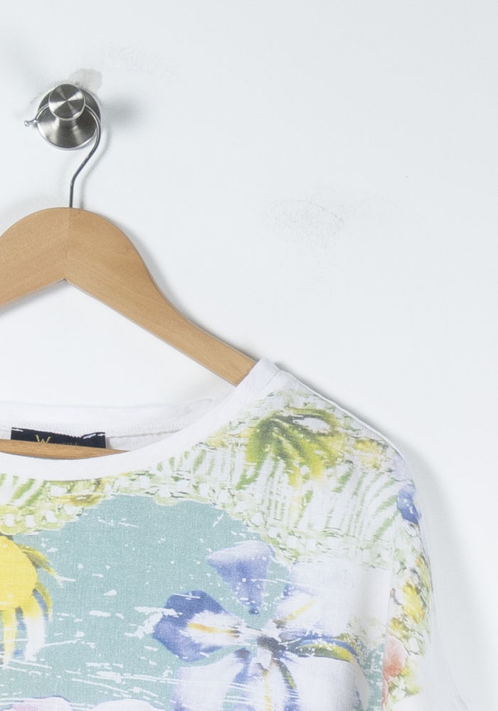 T-shirt Blanc et Vert - Taille M/38 de la marque Weill | PARAD88776 - Vendu par Paradigme - Image 3