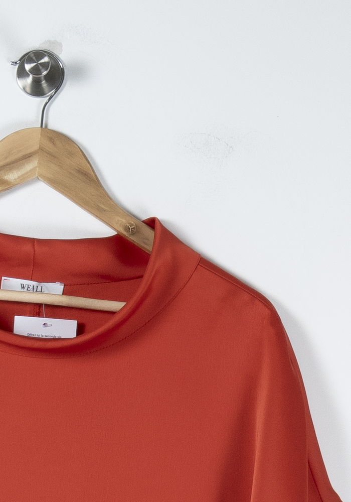 Robe Droite Orange - Taille M/38 de la marque Weill | PARAD88780 - Vendu par Paradigme - Image 3