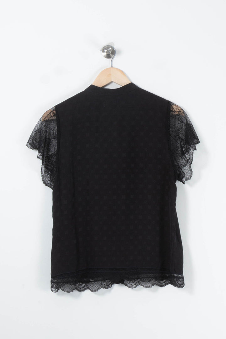 Blouse Noire - Taille S/36 de la marque Zadig&Voltaire | PARAD88785 - Vendu par Paradigme - Image 4