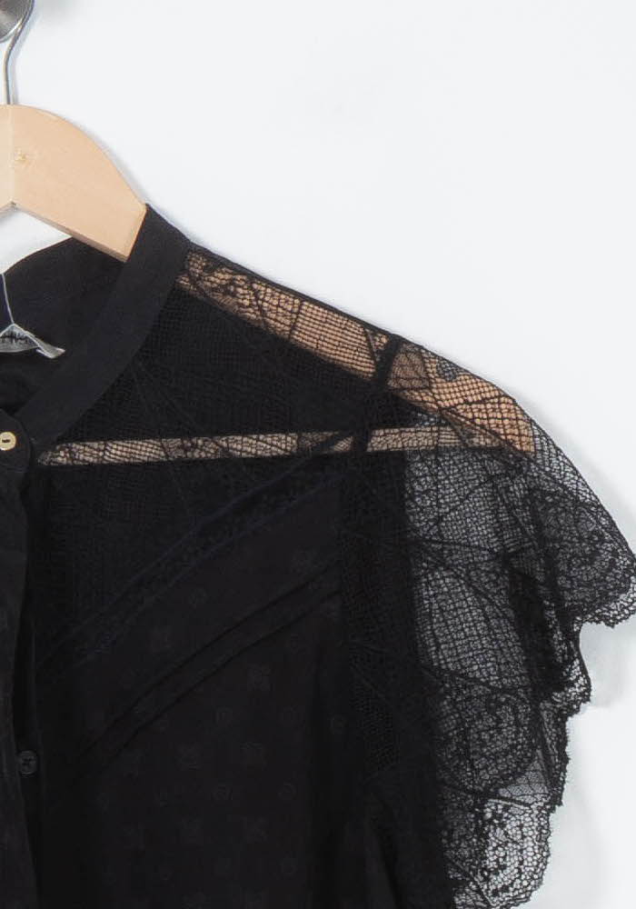 Blouse Noire - Taille S/36 de la marque Zadig&Voltaire | PARAD88785 - Vendu par Paradigme - Image 3