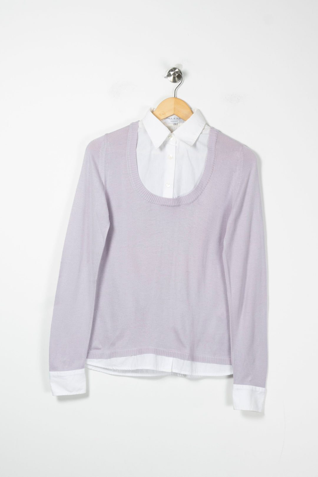 Pull Rose et Blanc - Taille S/36 de la marque Paul & Joe | PARAD88794 - Vendu par Paradigme - Image 2