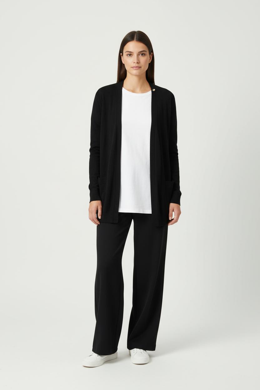 Cardigan Noir - Taille S/36 de la marque Sandro | PARAD88796 - Vendu par Paradigme - Image 1