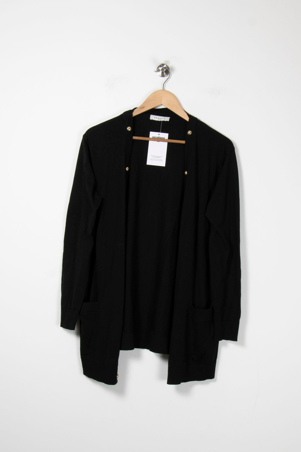 Cardigan Noir - Taille S/36 de la marque Sandro | PARAD88796 - Vendu par Paradigme - Image 2