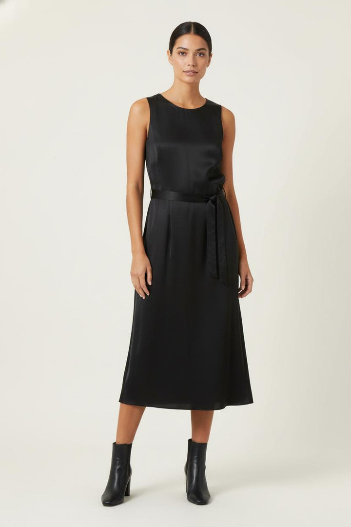 Robe Midi Noire - Taille L/40 de la marque Agnès b. | PARAD88803 - Vendu par Paradigme - Image 1