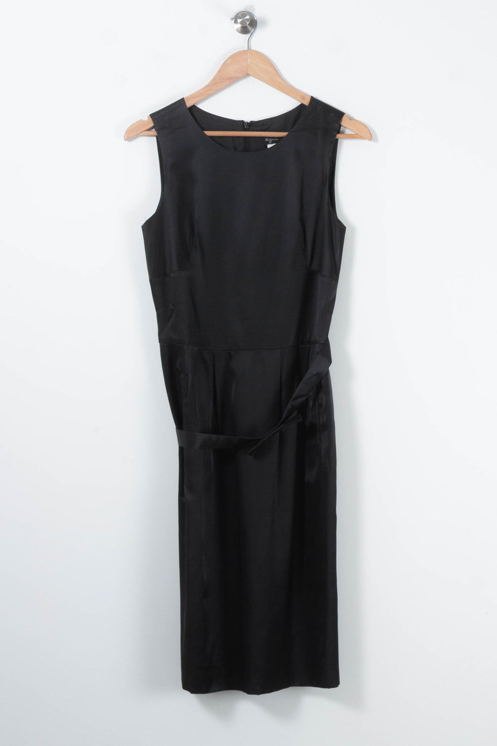 Robe Midi Noire - Taille L/40 de la marque Agnès b. | PARAD88803 - Vendu par Paradigme - Image 2