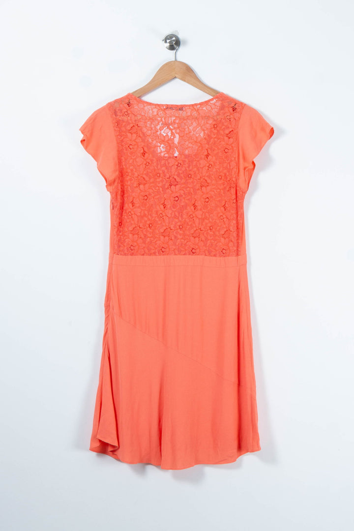 Robe Midi Orange - Taille M/38 de la marque ZAPA | PARAD88808 - Vendu par Paradigme - Image 4