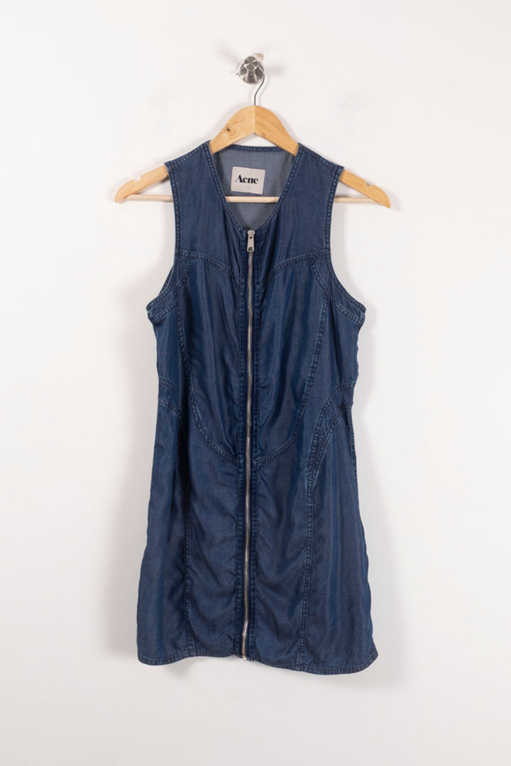 Robe en Jean Bleue - Taille S/36 de la marque Acne Studios | PARAD88809 - Vendu par Paradigme - Image 2