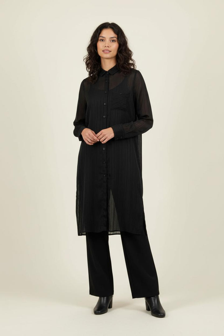 Robe Chemise Noire - Taille S/36 de la marque Grace & Mila | PARAD88819 - Vendu par Paradigme - Image 1