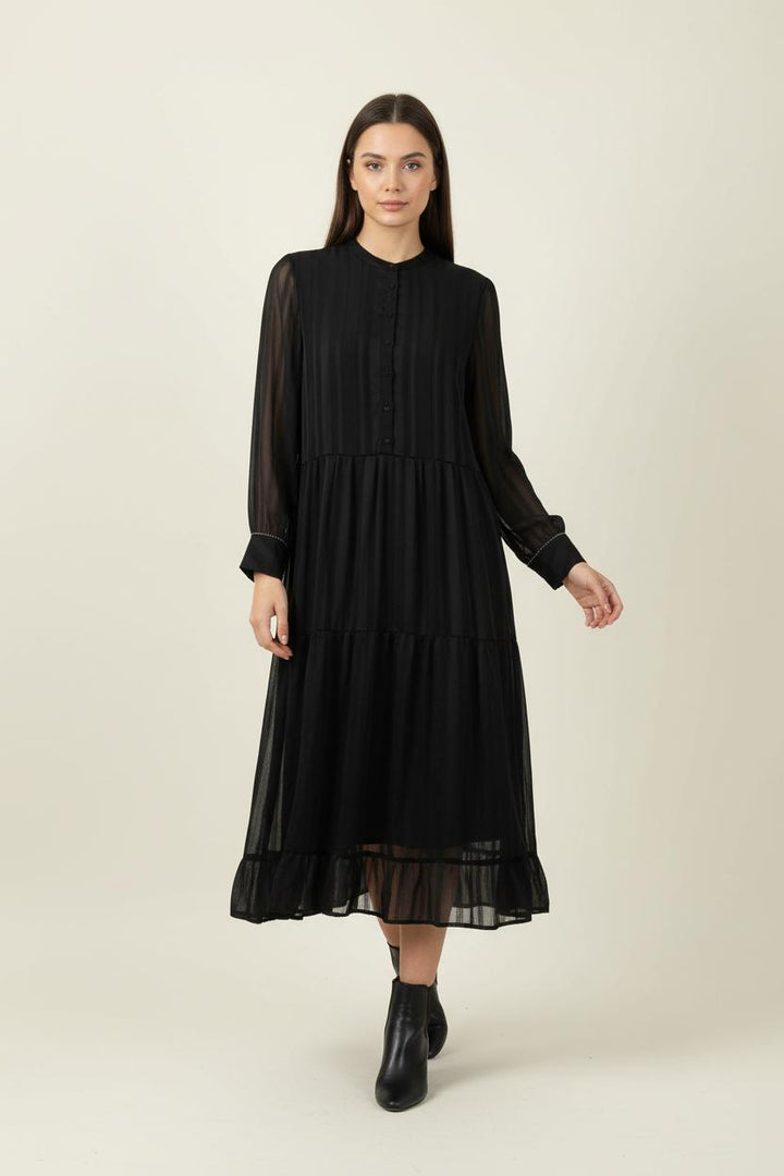 Robe Midi Noire - Taille S/36 de la marque Grace & Mila | PARAD88820 - Vendu par Paradigme - Image 1