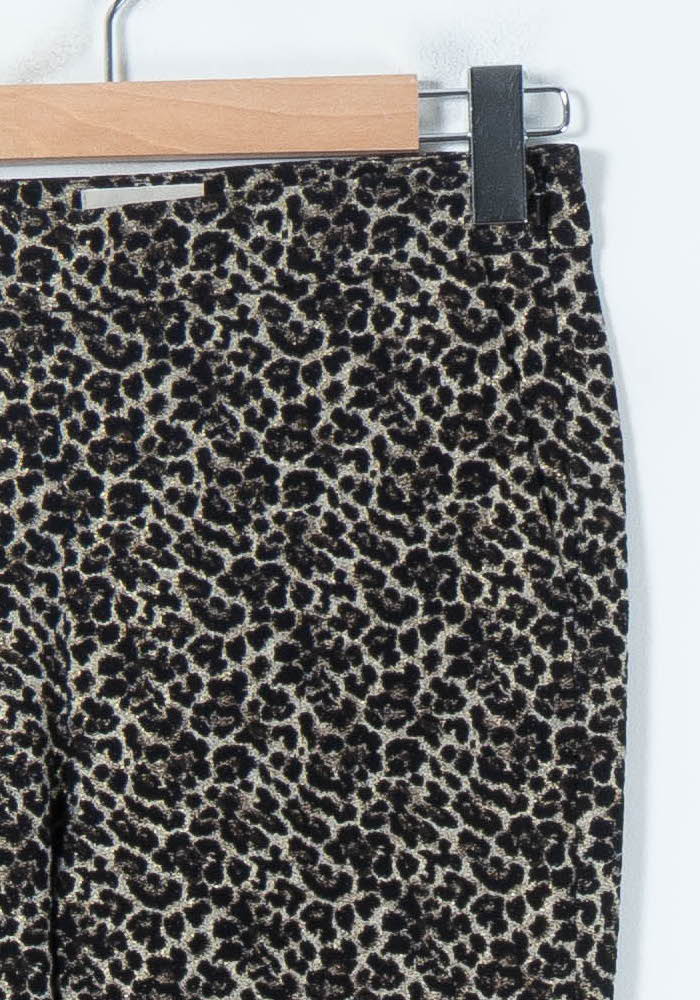 Pantalon Léopard Noir et Beige - Taille S/36 de la marque Sézane | PARAD88821 - Vendu par Paradigme - Image 3