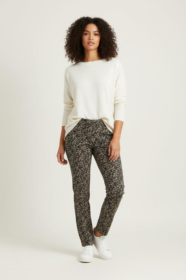 Pantalon Léopard Noir et Beige - Taille S/36 de la marque Sézane | PARAD88821 - Vendu par Paradigme - Image 1