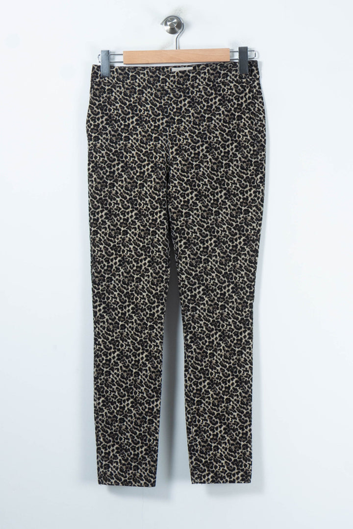 Pantalon Léopard Noir et Beige - Taille S/36 de la marque Sézane | PARAD88821 - Vendu par Paradigme - Image 2
