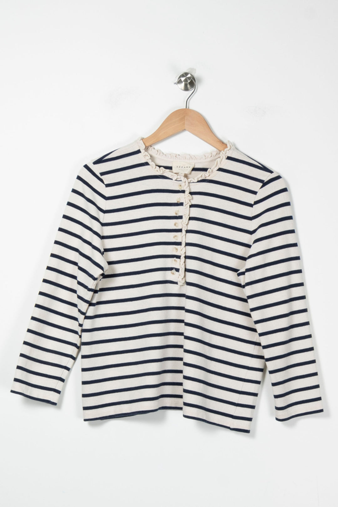 Marinière Blanc et Bleu - Taille M/38 de la marque Sézane | PARAD88826 - Vendu par Paradigme - Image 2