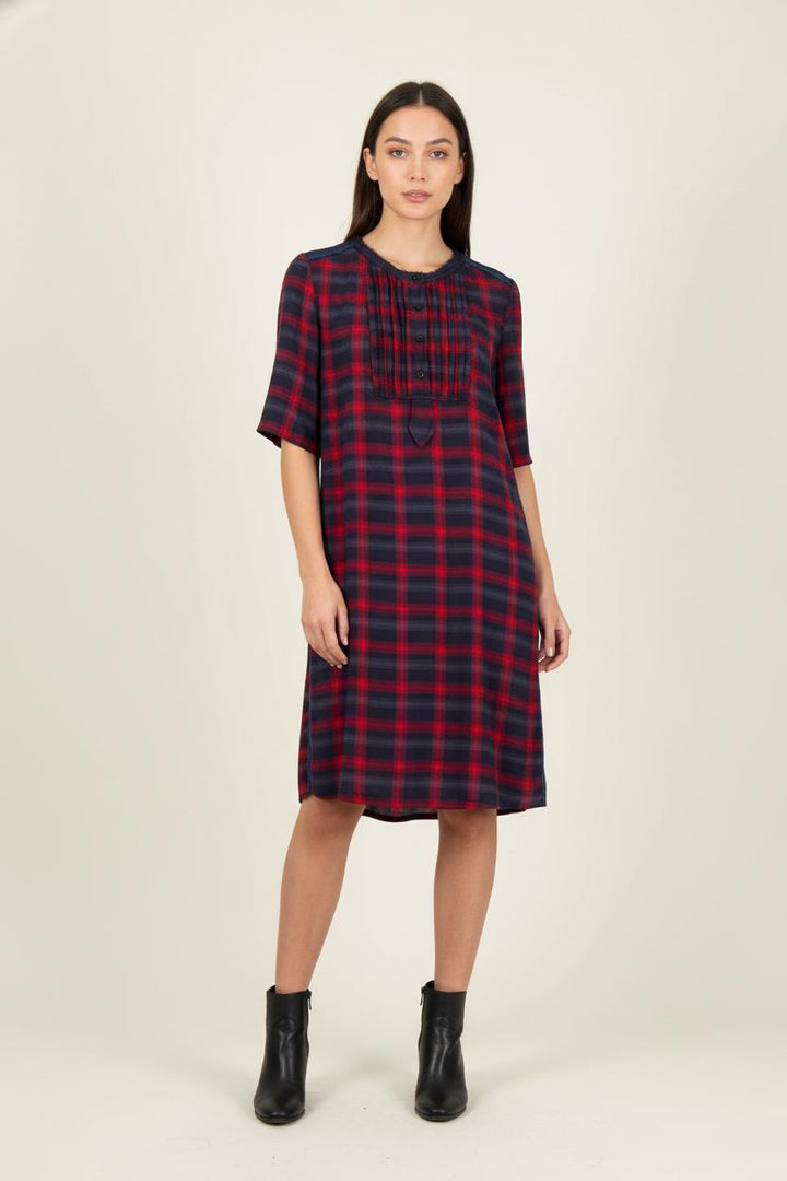 Robe Chemise Rouge et Bleu - Taille M/38 de la marque Zadig&Voltaire | PARAD88829 - Vendu par Paradigme - Image 1