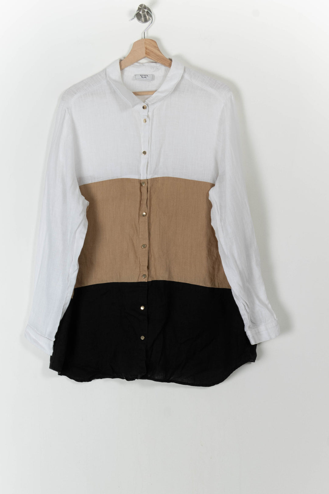 Chemise Blanche Beige et Noire - Taille XXXL/46 de la marque Weill | PARAD88841 - Vendu par Paradigme - Image 2