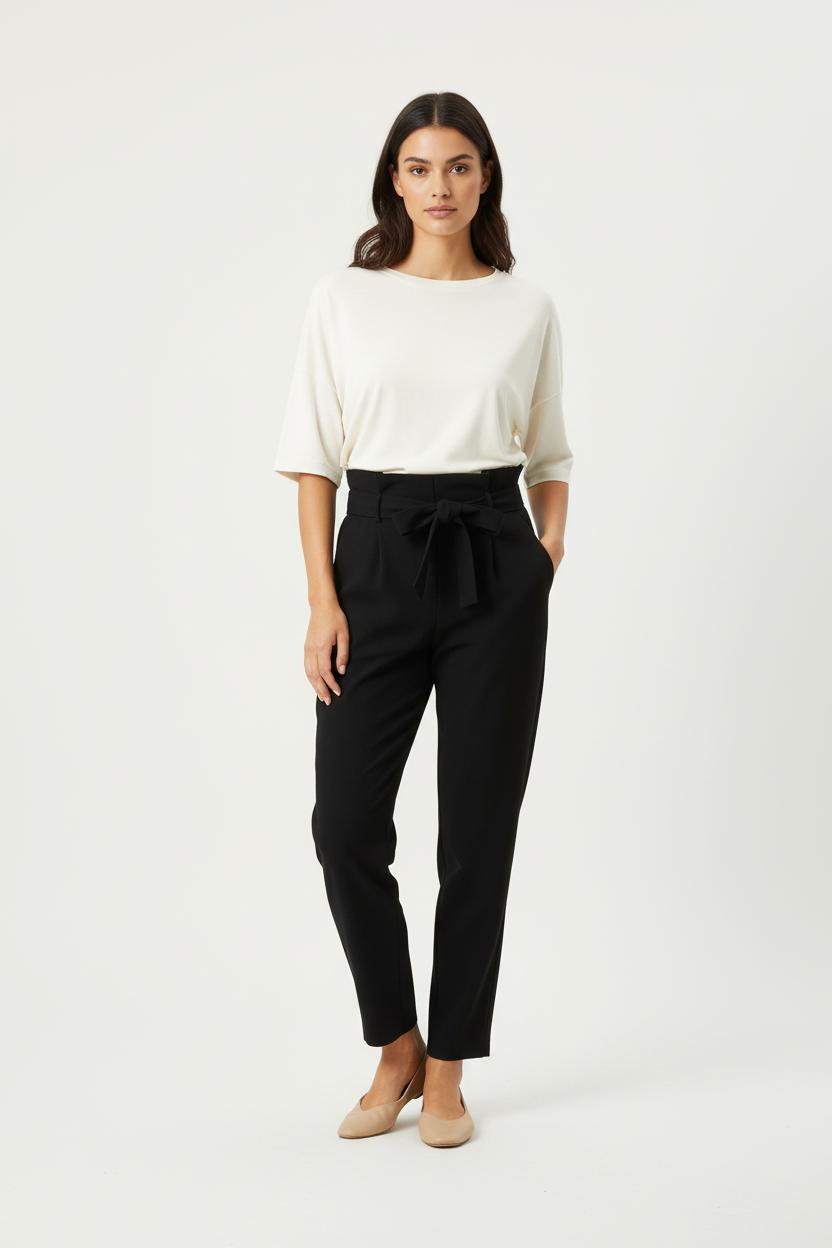 Pantalon Carrot Noir - Taille M/38 de la marque One Step | PARAD88856 - Vendu par Paradigme - Image 1