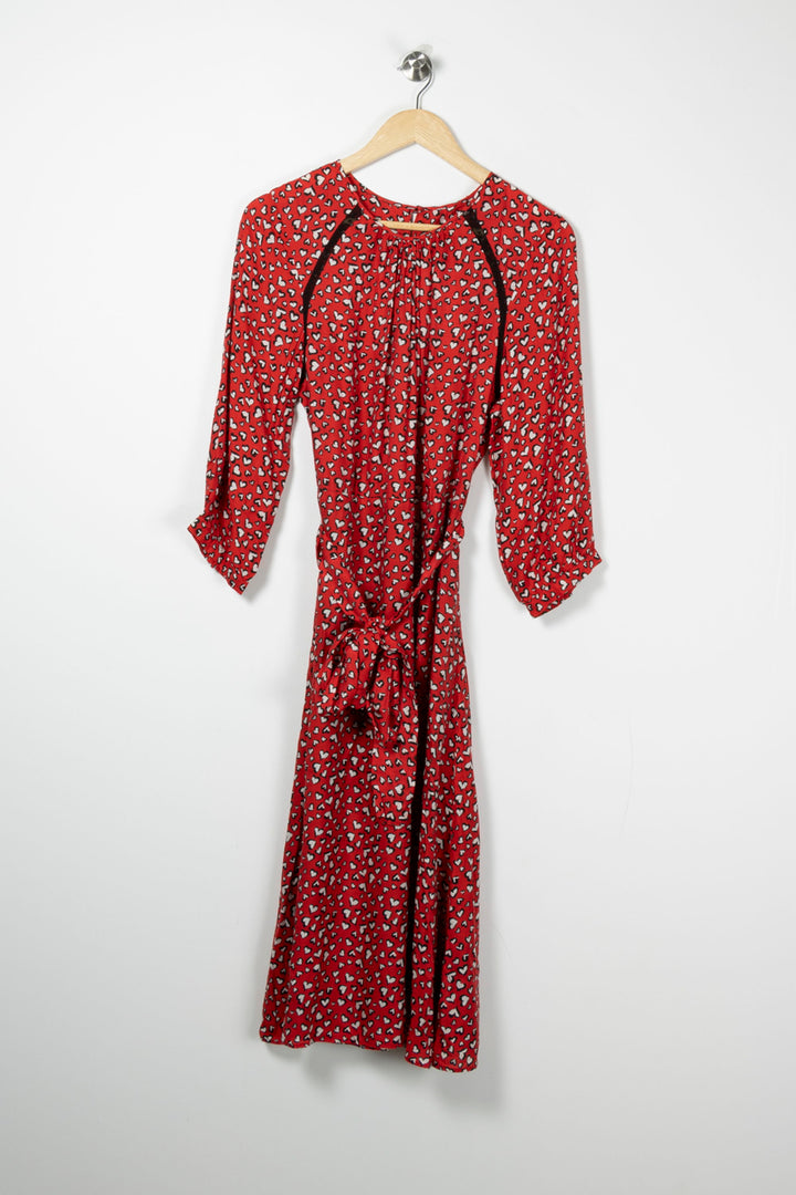 Robe Longue Rouge et Blanche - Taille L/40 de la marque IKKS | PARAD88860 - Vendu par Paradigme - Image 2
