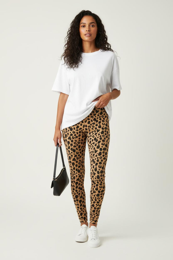 Legging Léopard Marron et Noir - Taille S/36 de la marque Balzac Paris | PARAD88873 - Vendu par Paradigme - Image 1