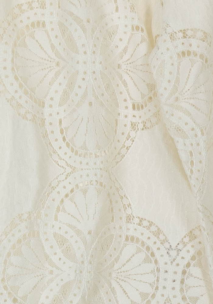 Blouse Dentelle Blanche - Taille S/36 de la marque Sézane | PARAD88874 - Vendu par Paradigme - Image 3