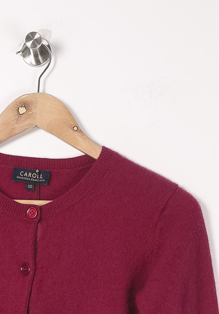 Cardigan Rose - Taille XS/34 de la marque Caroll | PARAD88889 - Vendu par Paradigme - Image 3