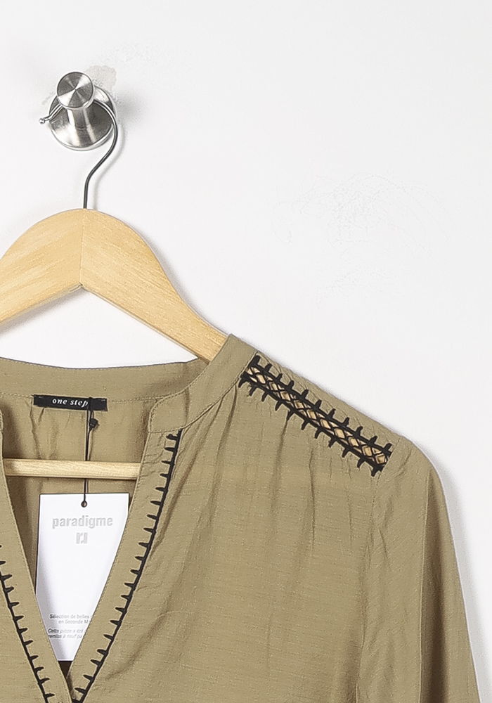 Blouse Kaki - Taille XS/34 de la marque One Step | PARAD88890 - Vendu par Paradigme - Image 3