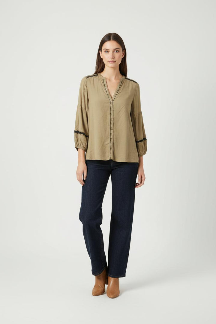 Blouse Kaki - Taille XS/34 de la marque One Step | PARAD88890 - Vendu par Paradigme - Image 1