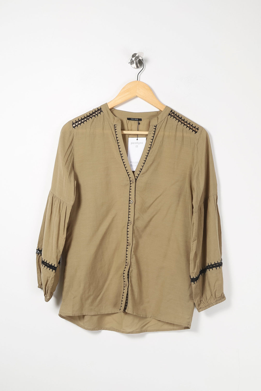 Blouse Kaki - Taille XS/34 de la marque One Step | PARAD88890 - Vendu par Paradigme - Image 2