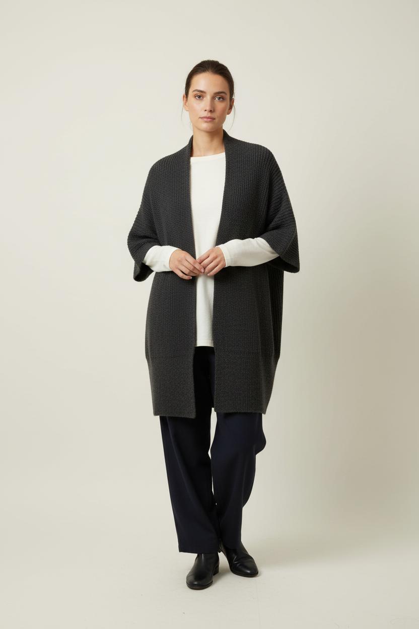 Gilet Gris - Taille S/36 de la marque La Fée Maraboutée | PARAD88891 - Vendu par Paradigme - Image 1