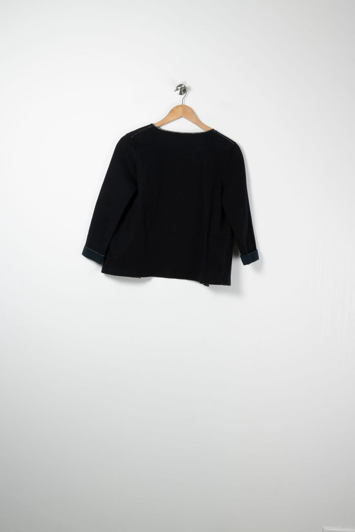Gilet Noir - Taille S/36 de la marque Majestic Filatures | PARAD88900 - Vendu par Paradigme - Image 4