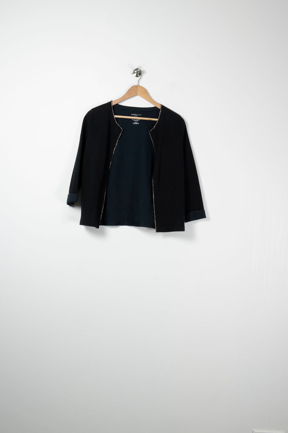 Gilet Noir - Taille S/36 de la marque Majestic Filatures | PARAD88900 - Vendu par Paradigme - Image 2