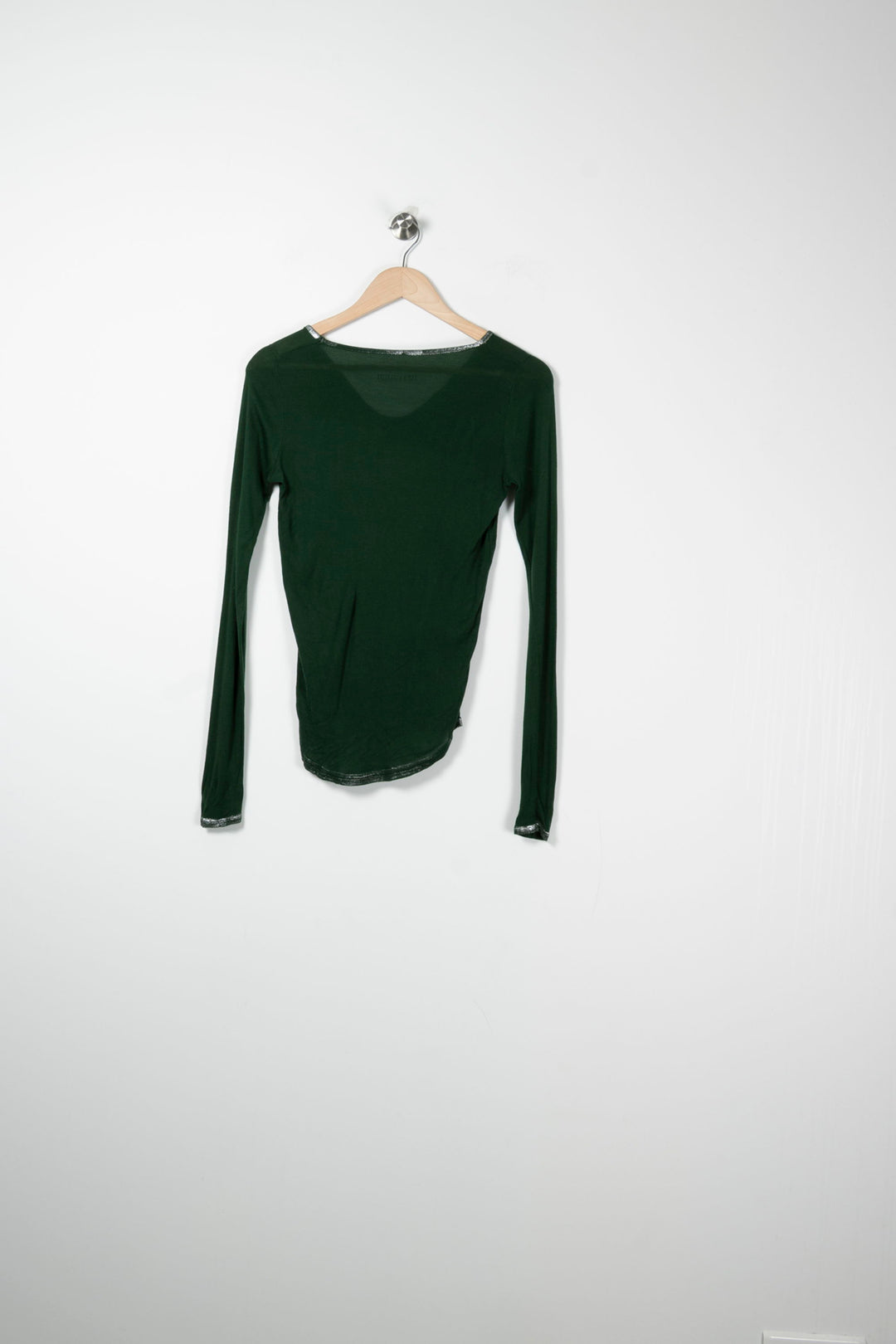 T-shirt Manche Longue Vert - Taille XS/34 de la marque Zadig&Voltaire | PARAD88901 - Vendu par Paradigme - Image 4