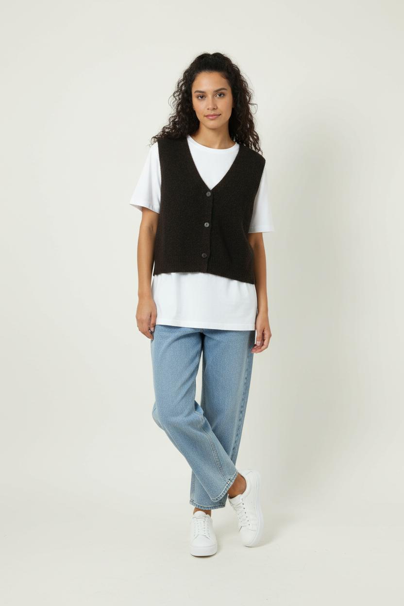 Gilet Marron - Taille XS/34 de la marque Grace & Mila | PARAD88905 - Vendu par Paradigme - Image 1