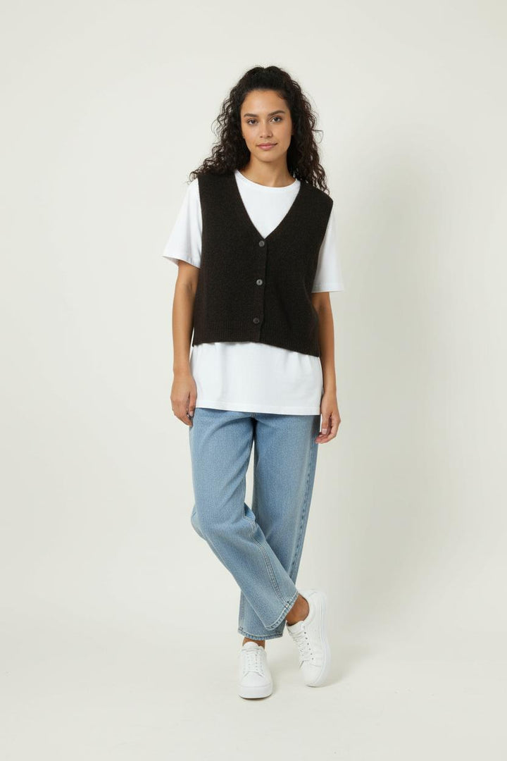 Gilet Marron - Taille XS/34 de la marque Grace & Mila | PARAD88905 - Vendu par Paradigme - Image 1