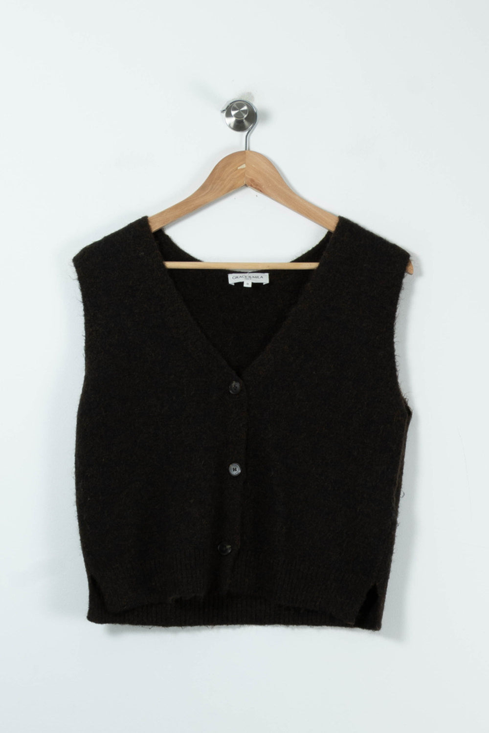 Gilet Marron - Taille XS/34 de la marque Grace & Mila | PARAD88905 - Vendu par Paradigme - Image 2