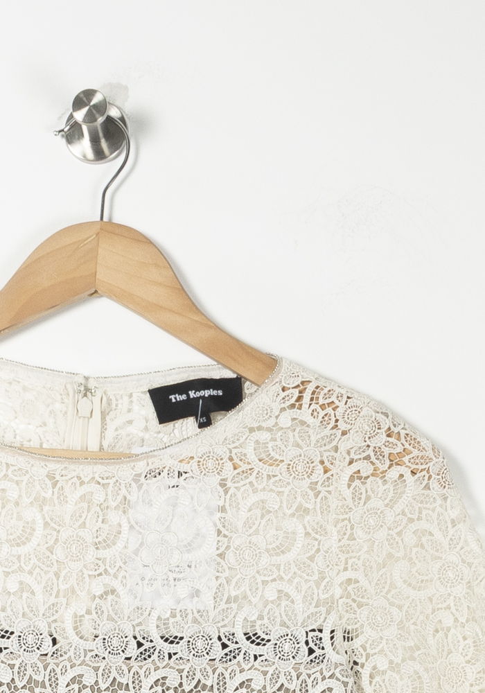 Robe Midi Blanche et Noire - Taille XS/34 de la marque The Kooples | PARAD88909 - Vendu par Paradigme - Image 3