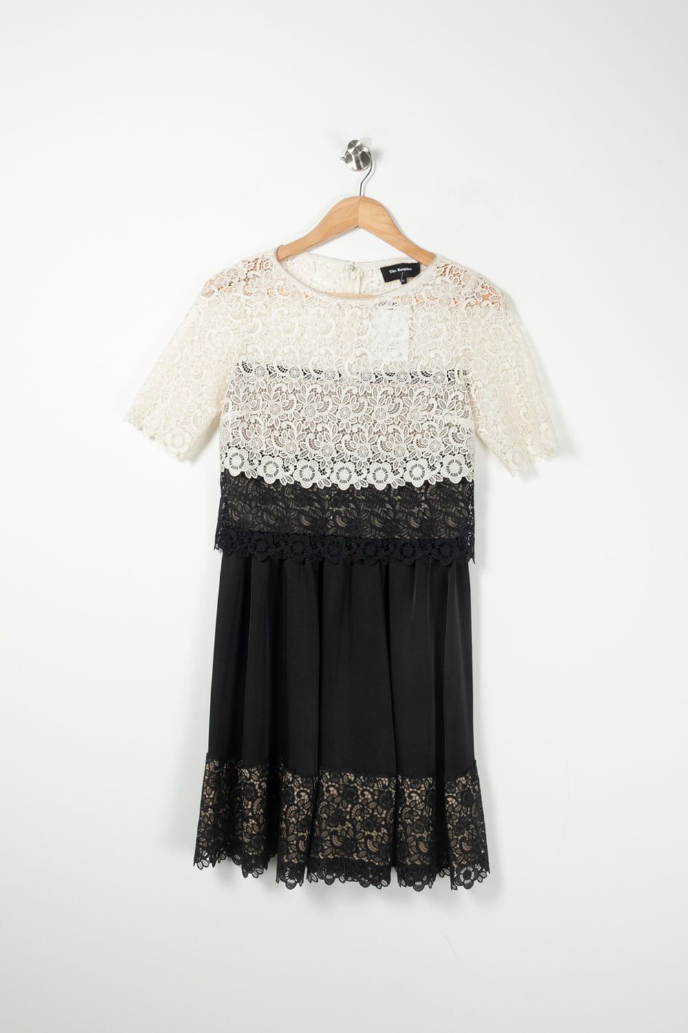 Robe Midi Blanche et Noire - Taille XS/34 de la marque The Kooples | PARAD88909 - Vendu par Paradigme - Image 2