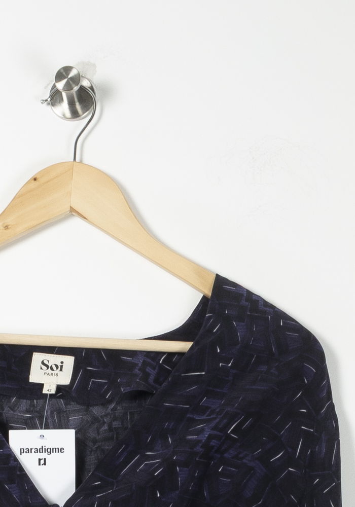 Blouse Violet - Taille XL/42 de la marque Soi Paris | PARAD88913 - Vendu par Paradigme - Image 3