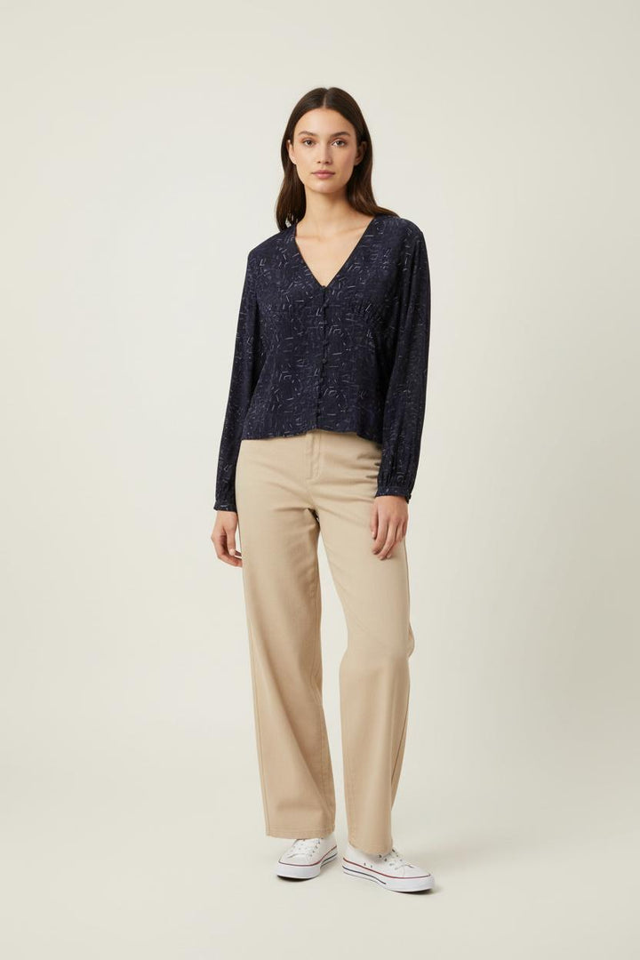 Blouse Violet - Taille XL/42 de la marque Soi Paris | PARAD88913 - Vendu par Paradigme - Image 1