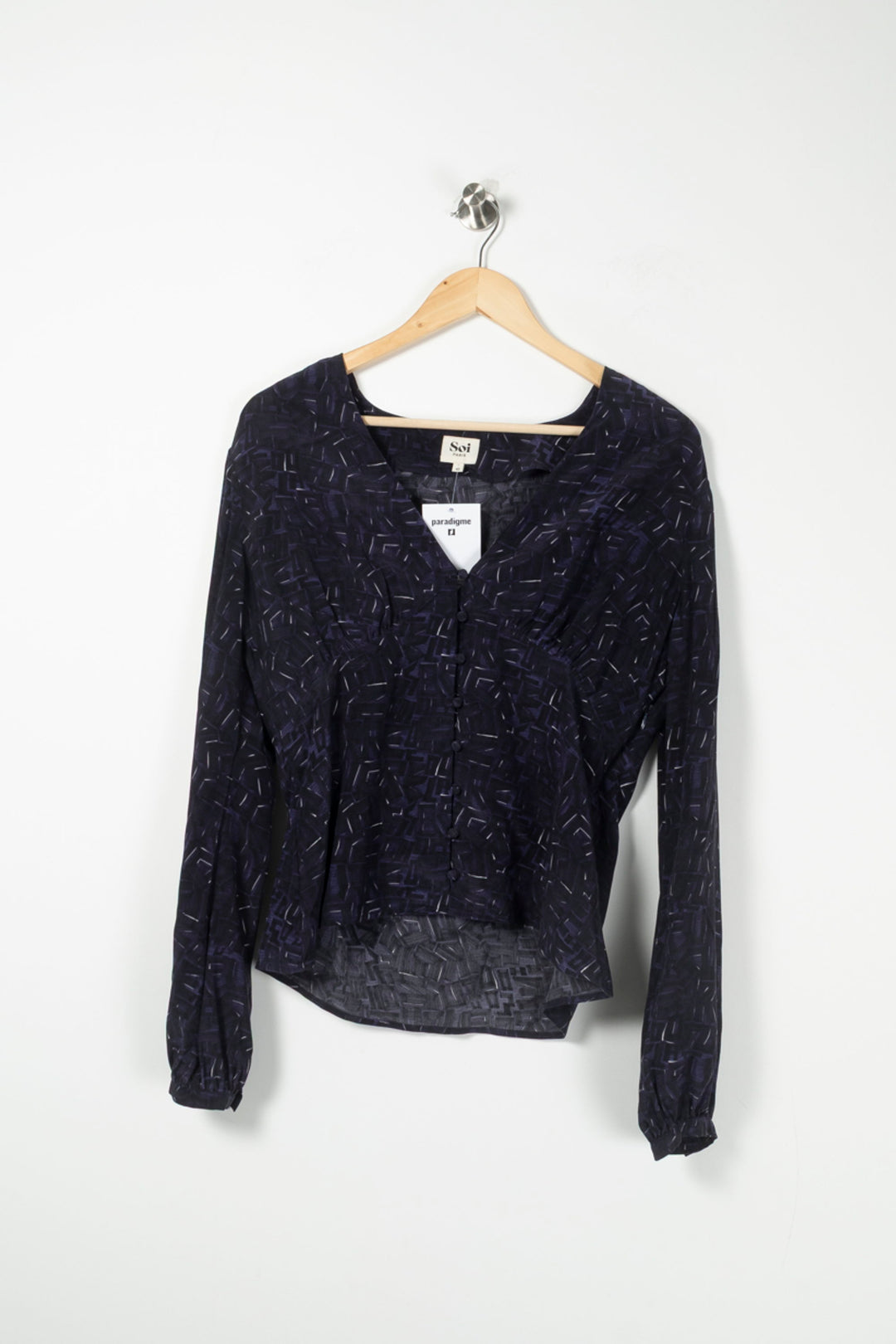 Blouse Violet - Taille XL/42 de la marque Soi Paris | PARAD88913 - Vendu par Paradigme - Image 2