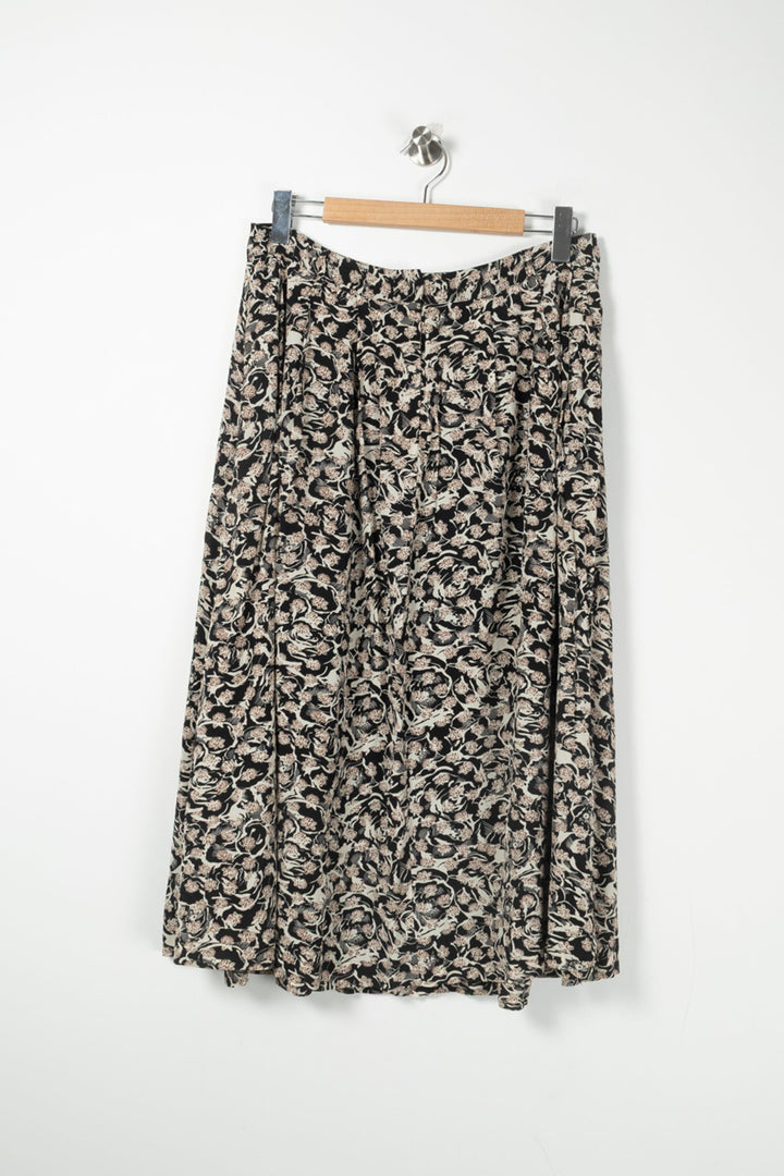 Jupe Longue Noire et Beige - Taille L/40 de la marque Ekyog | PARAD88914 - Vendu par Paradigme - Image 2