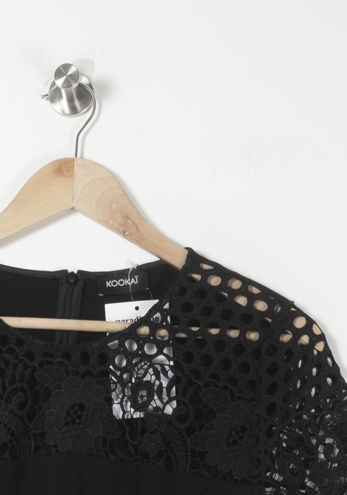 Robe Courte Noire - Taille S/36 de la marque Kookai | PARAD88919 - Vendu par Paradigme - Image 3